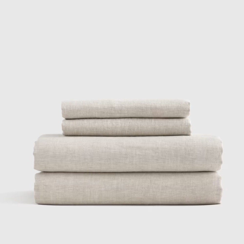 Quince European Linen Sheet Set